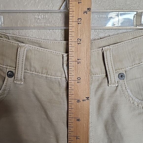 American Eagle 6 Tan Distressed Highest Rise Mom Shorts - Picture 5 of 8
